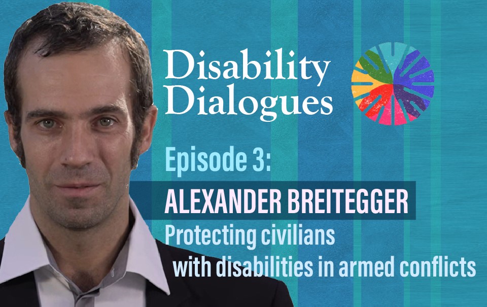 Image of disability dialogues podcast featuring Alexander Breitegger