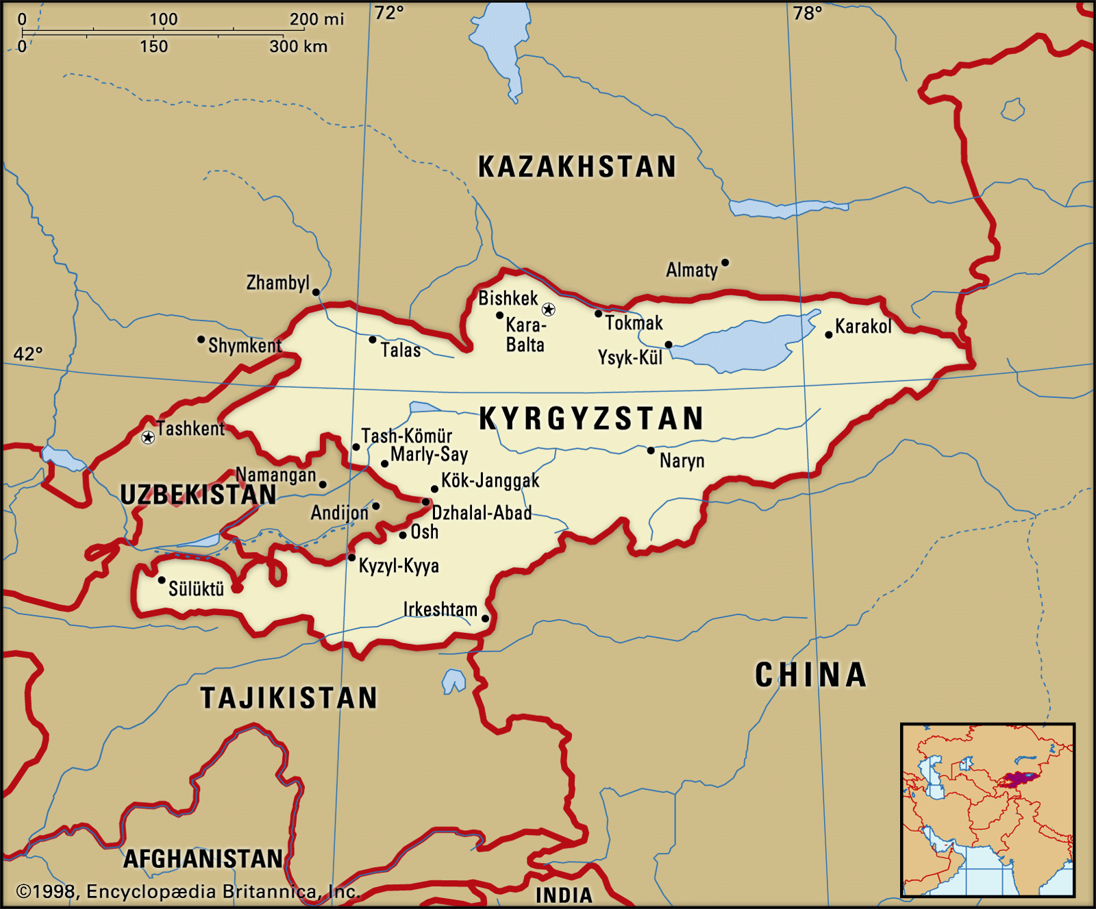 Kyrgyzstan-map-boundaries-cities-locator